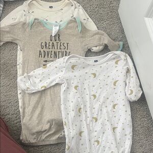 Infant sleep shirts - set of 3